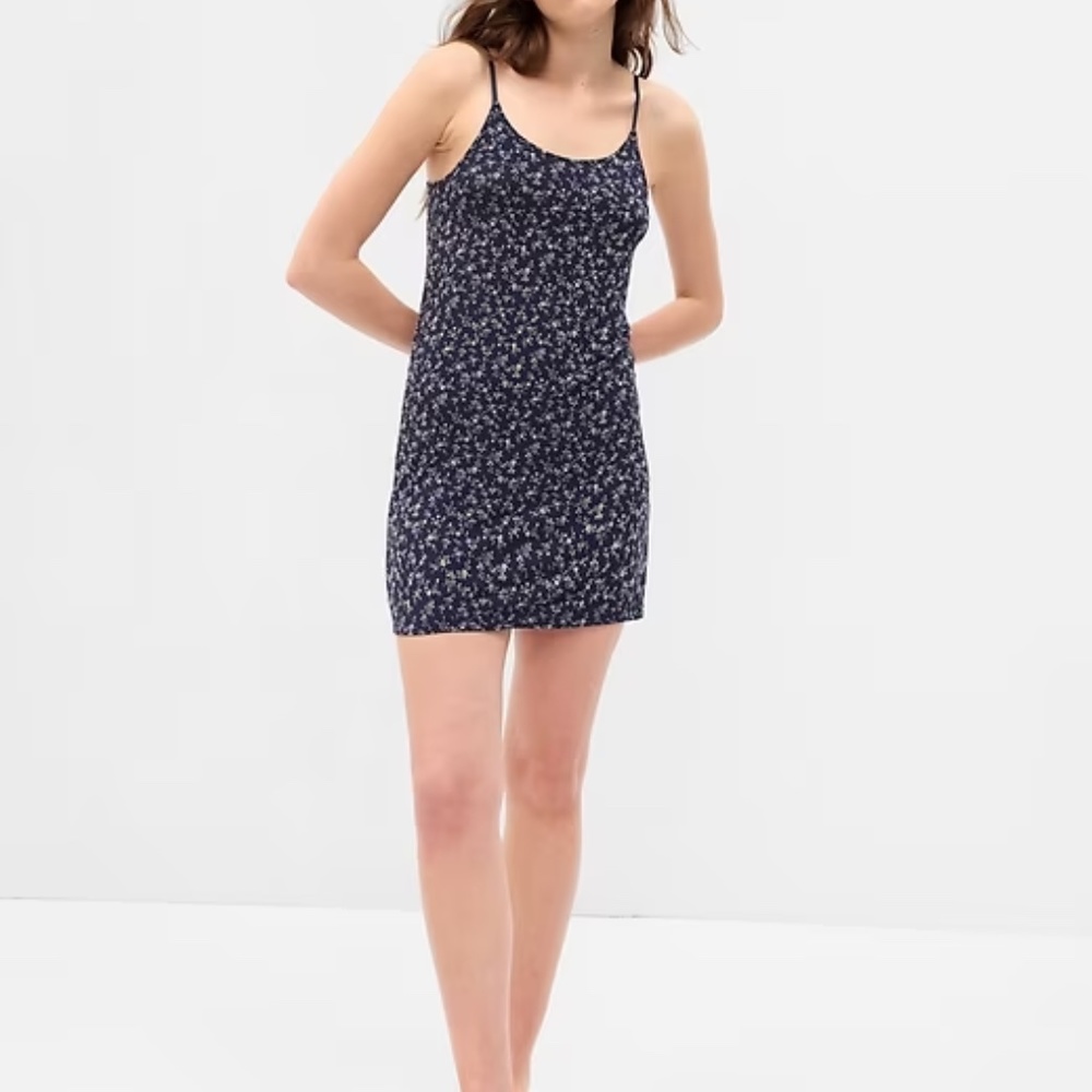 GAP Essential Pajama Slip Dress in Large Tall